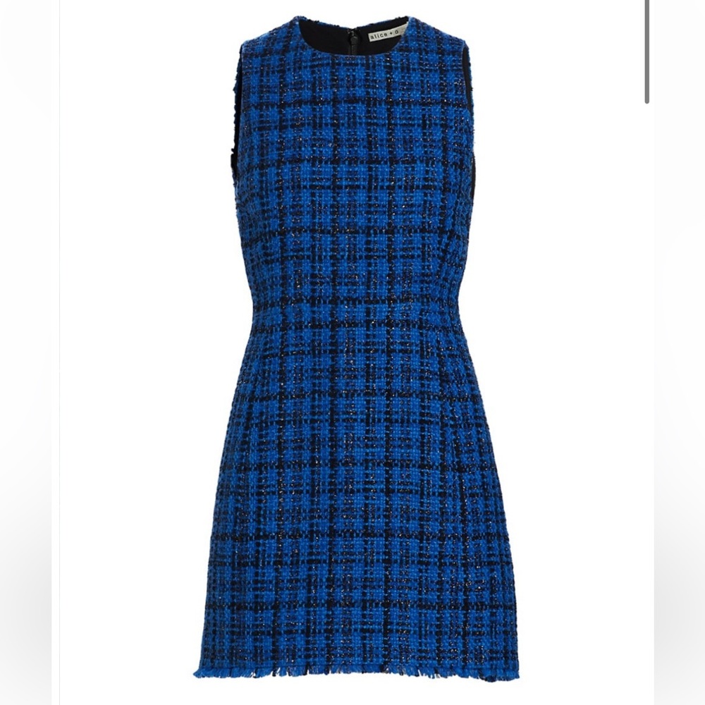 Alice + Olivia - Clyde Tailored Tweed Minidress